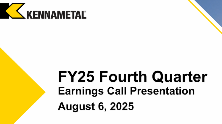 Kennametal Q4 earnings 2025