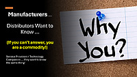 Manufacturers - Why You