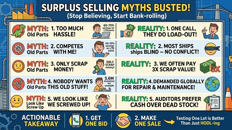 Surplus Selling Myths - Industrial Supply Trends